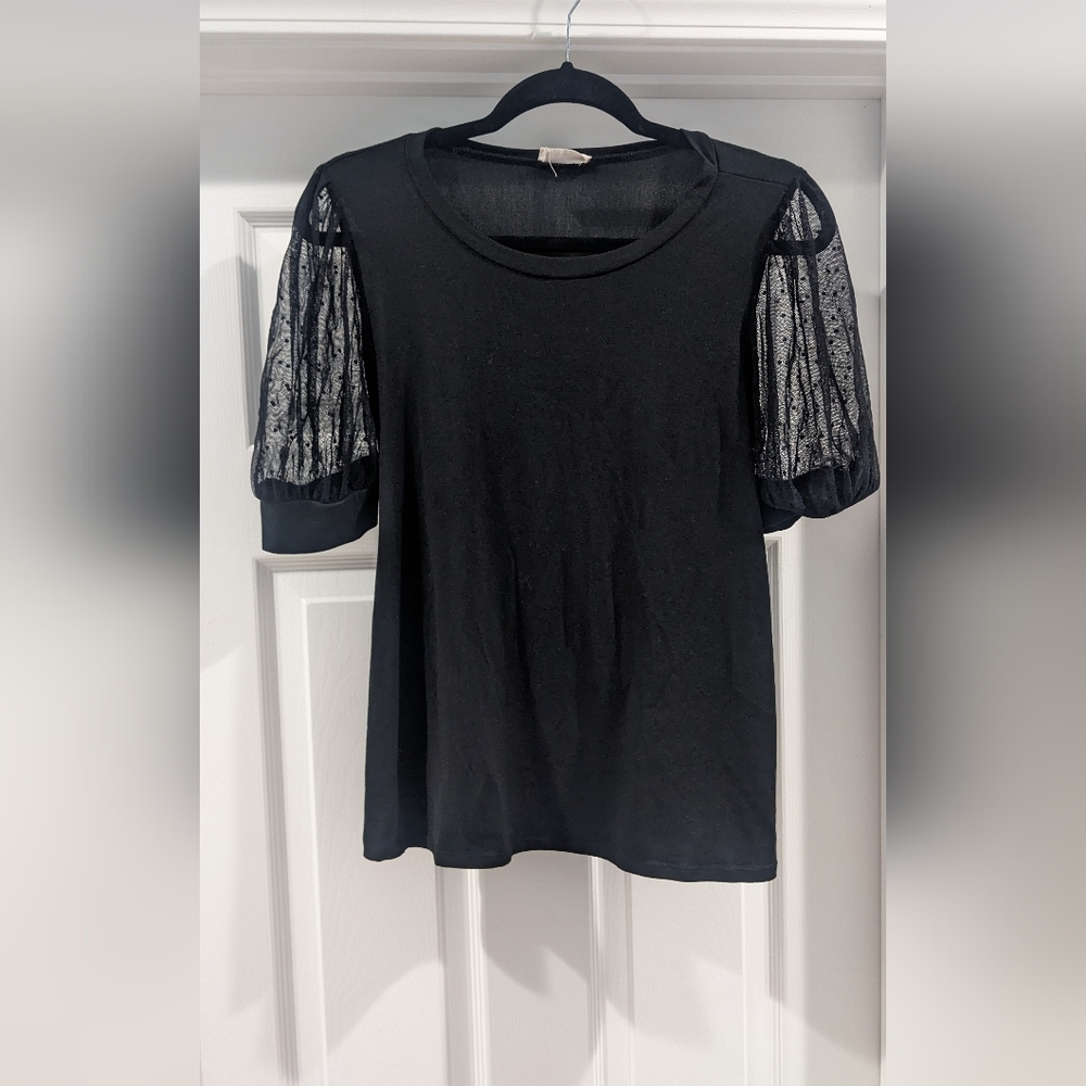 Women's Black Blouse Size Medium.